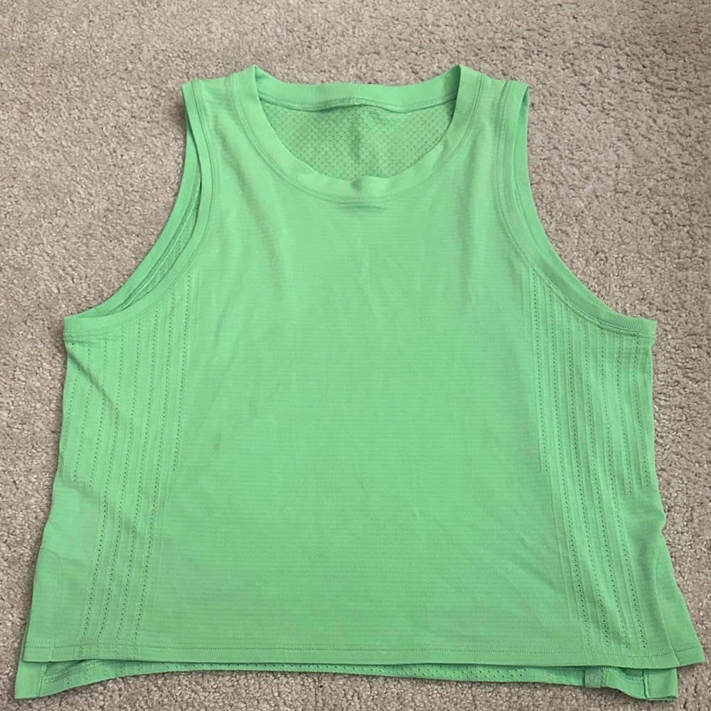 Lululemon Athletica Light Green Tank Top